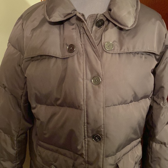 ❤️Lands’ End Grey Down Puffer winter jacket size XL❤️ - Picture 6 of 12